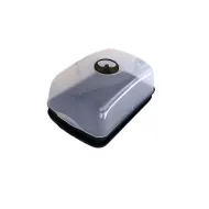 Černý plastový zahradní sadbovač GH76 - 39,1 x 25,7 x 19 cm