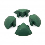 Zelený plastový rohový nájezd pro terasovou dlažbu Linea Easy - 5,4 x 5,4 cm výška 2,5 cm  - zvětšit obrázek