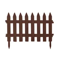 Hnědý zahradní venkovní plůtek GC22 - 322 x 25 cm