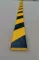 Černo-žlutá pěnová ochrana zdí, stěn - 100 x 4 x 1