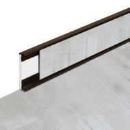 PVC vinylová soklová podlahová lišta Fortelock Business Viken steam smoke C005 brown - 200