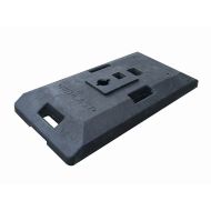 Černý plastový podstavec CZ 1 pod dopravní značky - 85 x 41 x 10 cm