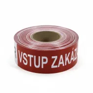 Bílo-červená vytyčovací páska POLICIE ČR - VSTUP ZAKÁZÁN - 500 m x 7,5 cm