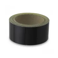 Černá nereflexní samolepící výstražná páska - 15 m x 5 cm