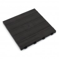 Hnědá plastová terasová dlažba Linea Easy - 39 x 39 x 2,65 cm - zvětšit obrázek