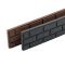Hnědý gumový zahradní obrubník FLOMA Bricks - 120 