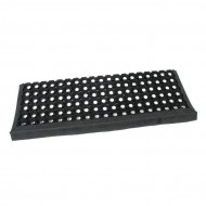 Gumová schodová rohož FLOMA Honeycomb Step - 25 x 75 x 1,6 cm
