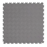 Šedá plastová (PVC) zátěžová dlažba Fortelock Industry ECO Premium (diamant) - 51 x 51 x 0