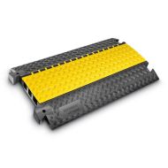 Černo-žlutý plastový kabelový most s víkem DEFENDER 3 - 105 x 60,5 x 7,3 cm