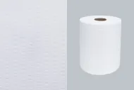 Bílá textilní krepovaná průmyslová čisticí utěrka FLOMA CP70 - 38 x 30 cm - 408 útržků