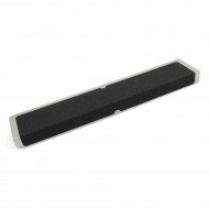 Černo-žlutý hliníkový protiskluzový nášlap na schody FLOMA Hazard Bolt Down Plate - 63,5 x