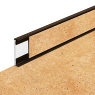 PVC vinylová soklová podlahová lišta Fortelock Business Tornes venus C007 brown - 200 x 5,