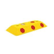 Žlutý plastový (PPC) dopravní knoflík FLOMA RB23 - 2,8 cm
