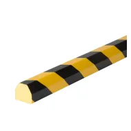 Černo-žlutá pěnová reflexní ochrana rohů zdí, stěn typ CC - 100 x 4,1 x 3,6 cm