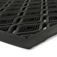 Gumová čisticí vstupní rohož FLOMA Eye Shaped - 55 x 90 x 1 cm