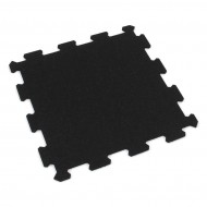 Černá gumová modulová puzzle dlažba (střed) FLOMA FitFlo SF1050 - 47,8 x 47,8 x 0,8 cm - zvětšit obrázek