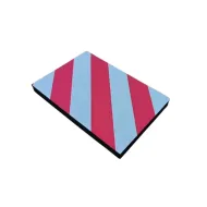 Červeno-bílá pěnová ochrana zdí, stěn - 30 x 20 x 2,5 cm