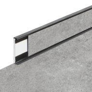 PVC vinylová soklová podlahová lišta Fortelock Business Tornes full moon C012 graphite - 2