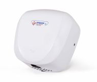 Bílý kovový bezdotykový horkovzdušný vysoušeč rukou Jet Dryer DYNAMIC
