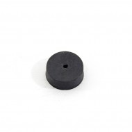 Černý gumový válcový doraz s dírou pro šroub FLOMA - průměr 3 cm x 1 cm - zvětšit obrázek