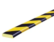 Černo-žlutá pěnová ochrana zdí, stěn - 100 x 4 x 1,1 cm