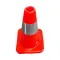 Oranžový plastový (PVC) dopravní reflexní kužel FL