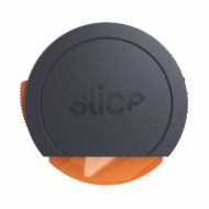 Černo-oranžový malý samozatahovací nůž na krabice SLICE - 9 x 9 x 2,5 cm