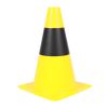 Černo-žlutý plastový dopravní kužel - 29 x 50 cm