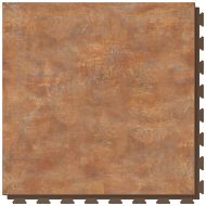 Hnědá PVC vinylová dlažba Fortelock Business Forsen rusty steel C018 brown - 66,8 x 66,8 x