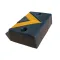 Černo-žlutý gumový reflexní doraz na rampu - 30 x 