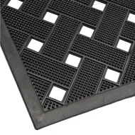 Gumová čisticí venkovní vstupní rohož FLOMA BW38 - 45 x 75 x 1 cm