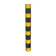Černo-žlutá gumová ochrana rohů zdí a stěn FLOMA WP41 - 120 x 10 x 1 cm