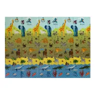 Pěnová skládací dětská hrací podložka Casmatino ABC Animals - 200 x 140 x 1 cm
