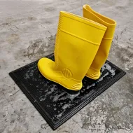 Gumová dezinfekční rohož (vana) na boty, obuv, podrážky FLOMA SD60 - 46 x 61 x 1,9 cm - zvětšit obrázek