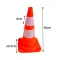 Oranžový plastový (PVC) dopravní reflexní kužel FL
