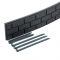 Šedý gumový zahradní obrubník FLOMA Bricks - 120 x