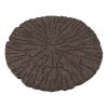 Hnědý gumový zahradní nášlap FLOMA Wood (dřevo) - 46 x 46 x 1,7 cm