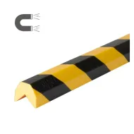 Černo-žlutá pěnová magnetická ochrana rohů zdí, stěn typ AA - 100 x 4,1 x 3,6 cm