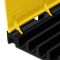 Černo-žlutý plastový modulární kabelový most s vík