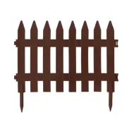 Hnědý venkovní zahradní plůtek GC22 - 360 x 52 cm