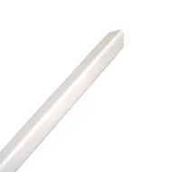 Bílá ocelová ochrana rohů zdí, stěn bez otvorů pro šrouby, k nalepení CP10 - 150 cm x 4 x 