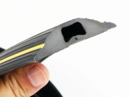 Černo-žlutý kabelový most (1x10x17) - 300 x 7 x 1 cm