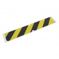 Hliníkový protiskluzový fotoluminiscenční nášlap na schody FLOMA Hazard Glow in the Dark -