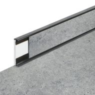 PVC vinylová soklová podlahová lišta Fortelock Business Tornes mercury C013 graphite - 200