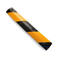 Černo-žlutý gumový zpomalovací práh FLOMA SB63 - 100 x 15 x 3 cm
