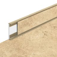 PVC vinylová soklová podlahová lišta Fortelock Business Tornes saturn C011 beige - 200 x 5