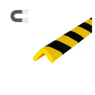 Černo-žlutá pěnová magnetická ochrana rohů zdí, stěn typ LA - 100 x 3 x 3 cm