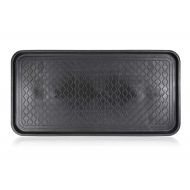 Černý plastový odkapávač na boty - 75 x 38 x 3 cm