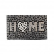Šedá vnitřní čistící vstupní rohož FLOMA Home - 46 x 76 x 1 cm - zvětšit obrázek