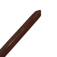 Hnědá ocelová ochrana rohů zdí, stěn s otvory pro šrouby CP10 - 150 cm x 4 x 4 cm x 0,1 cm